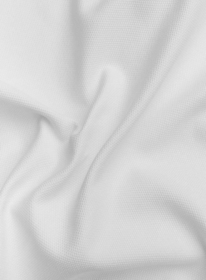 MASTERS OF COVERS Ektorp Footstool Cover for The IKEA Ektorp Ottoman Slipcover Replacement (Cool White) - Image 5